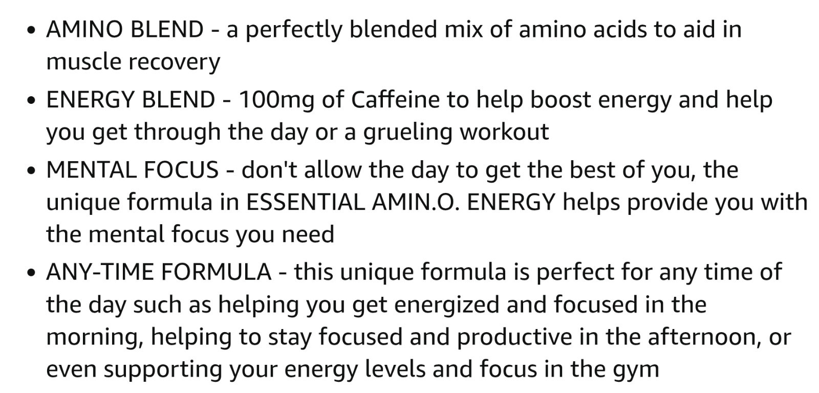 O.N. AMIN.O ENERGY 10oz (30 Serving) New Natural Citrus Spritz BEST BY 03/26