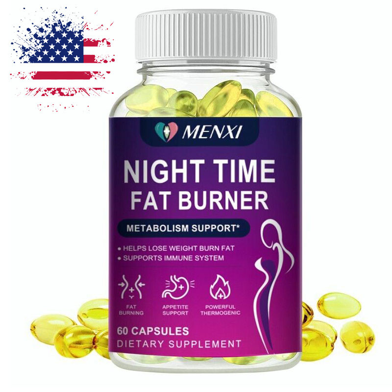 Night Time Fat Burner Supplement – Weight Loss Appetite Suppressant Detox Pills