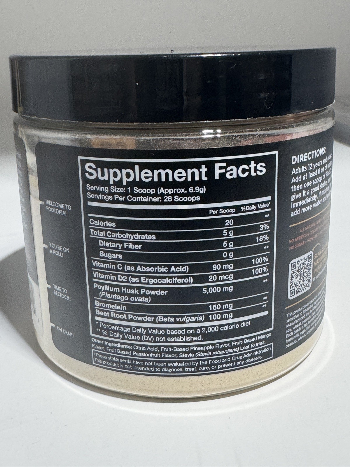 Pinch Magic Fiber Supplement Powder | Tropical
