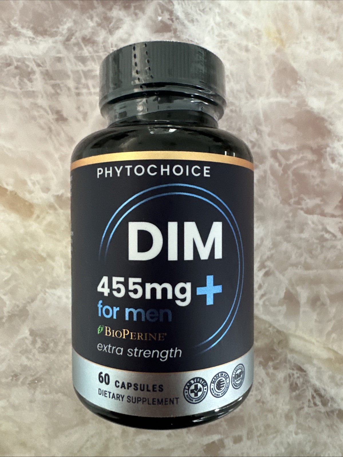 DIM for Men 350mg High Potency with BioPerine® & Broccoli Extract – 455mg Total