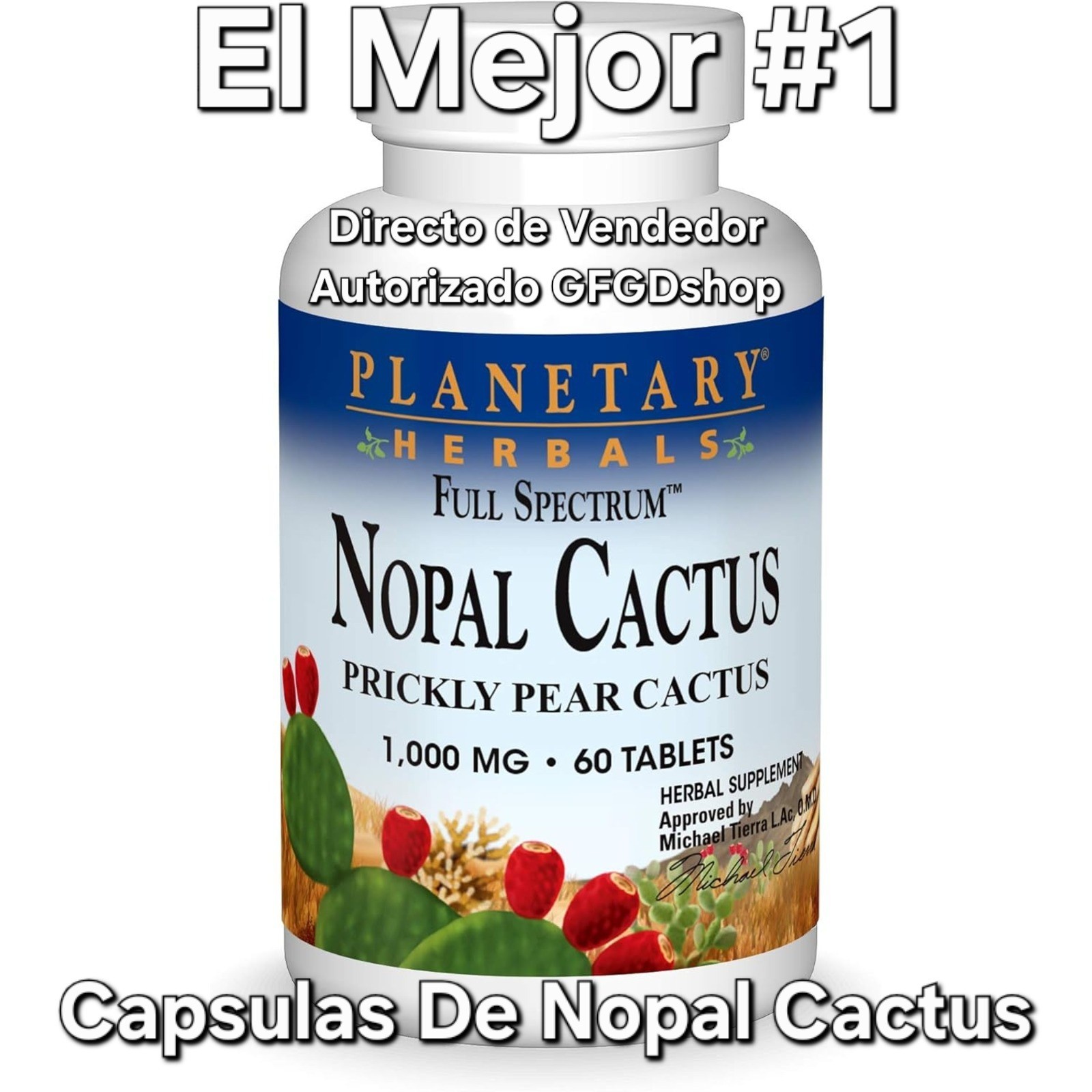 Capsulas De Nopal Cactus Mejor Que Santo Remedio Suplemento Apoyo Saludable #1