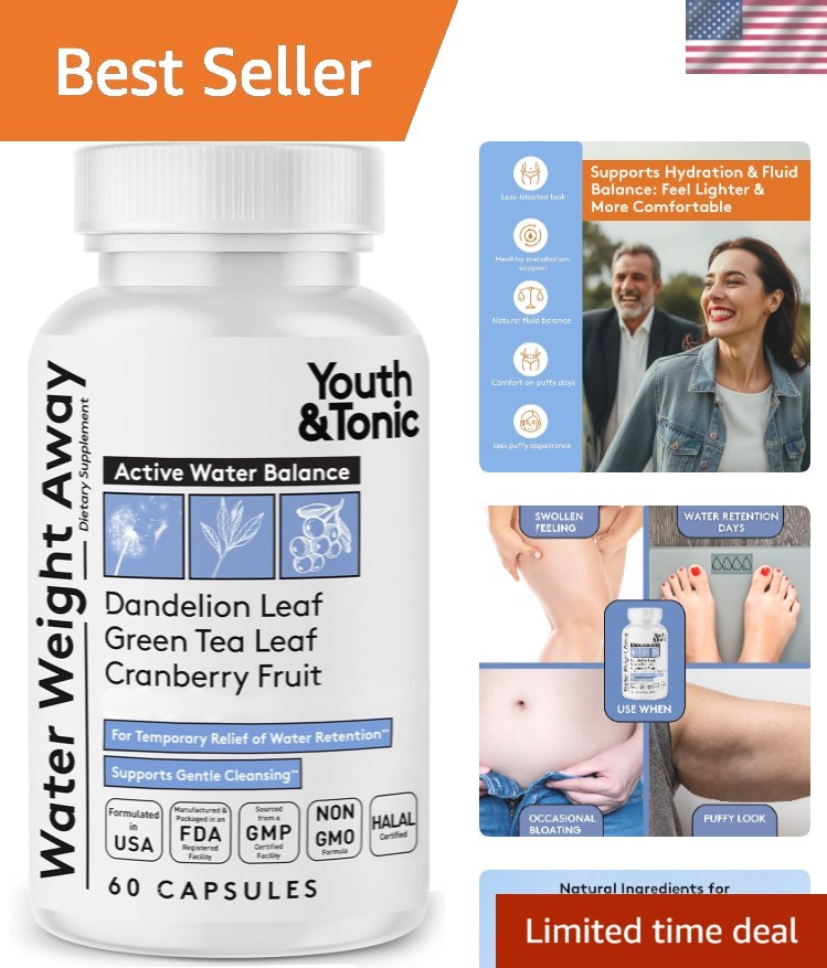 Feel Lighter with Water Weight Away Pills – Natural Support for Bloat & Swelling