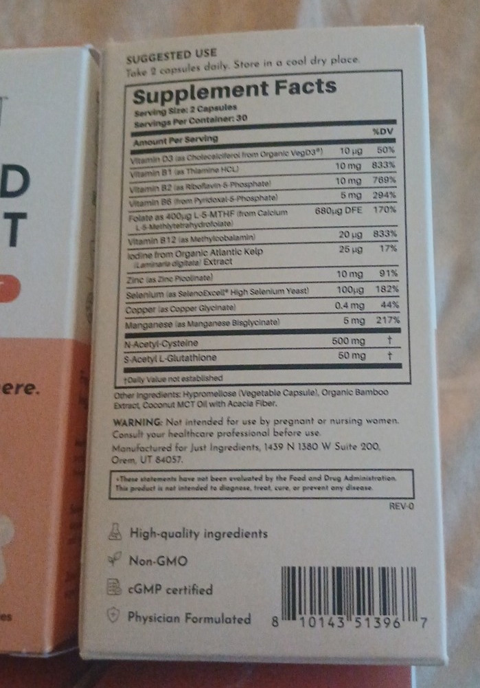 Herbal Thyroid Support Complex – Methylated B Vitamins Mood Enhancer & ENERGY+++