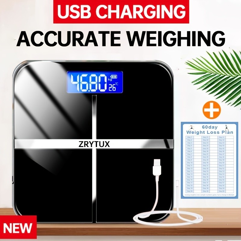 400lb Digital Bathroom Scale Heavy Duty Extra Wide High Capacity Smart Weight