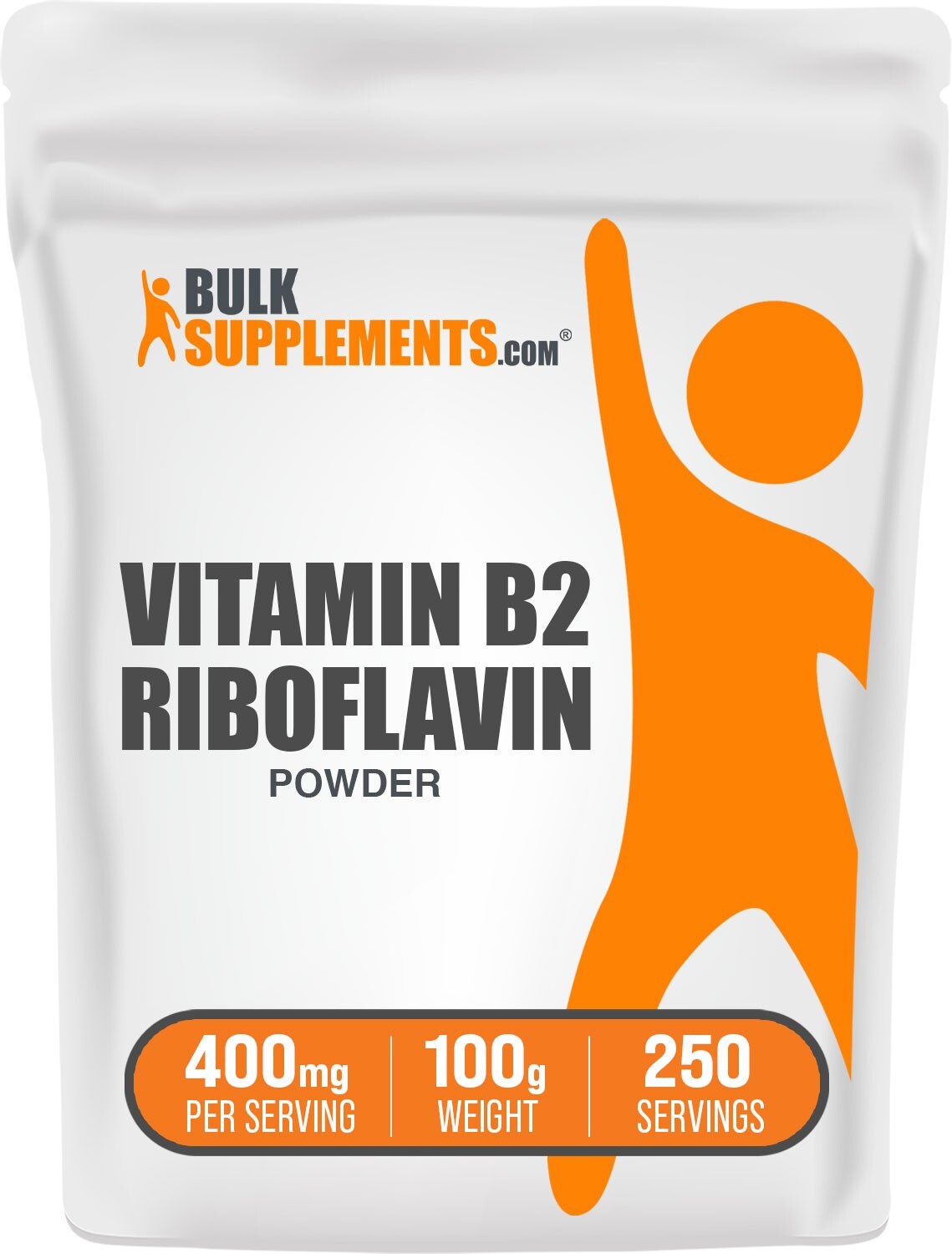 BulkSupplements Riboflavin (Vitamin B2) Powder 100g – 400mg Per Serving