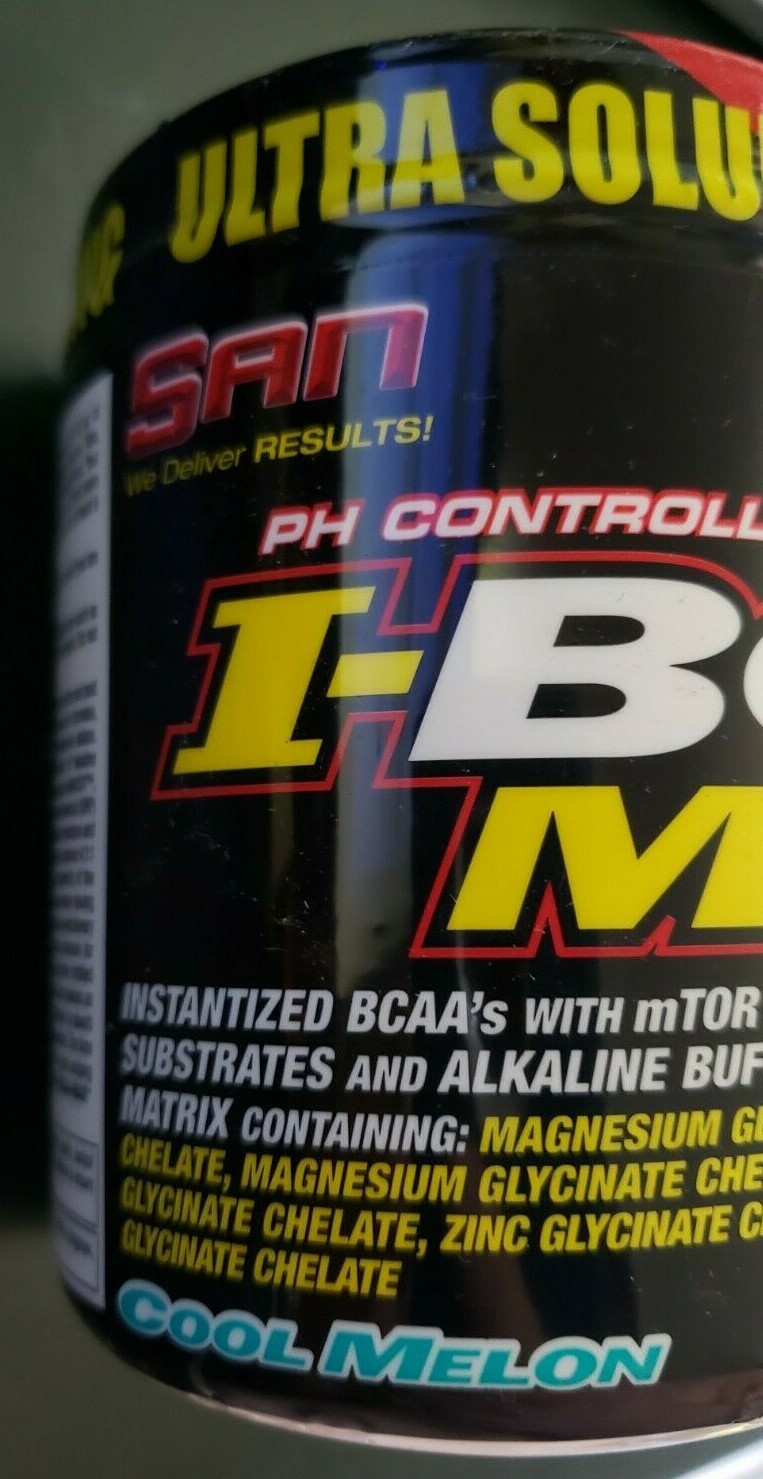 SAN I-BCAA MAX – COOL MELON Flavor Powder – 30 Servings – Expire 10/2024