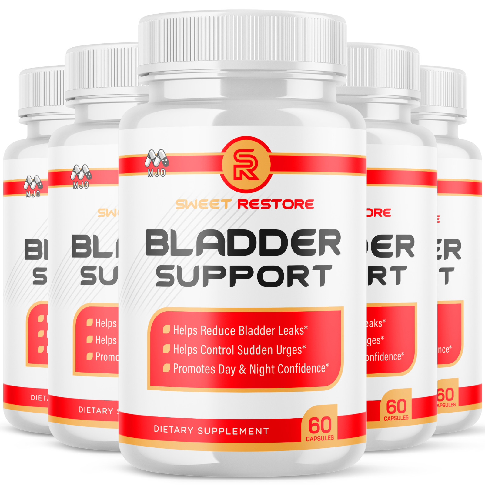 (5 Pack) Sweet Restore Bladder Control Advanced Bladder Supplement 300 Capsules