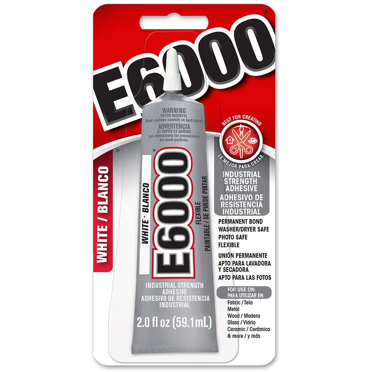 E6000 237040 Craft Adhesive – 2 fl oz White 2 fluid ounces