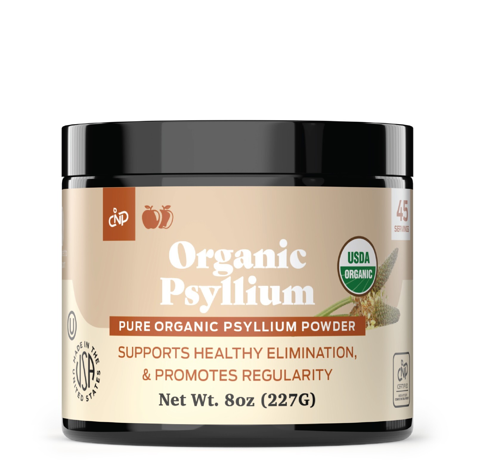 Organic Whole Psyllium Husk Powder – Pure Psyllium Seed Fiber Powder