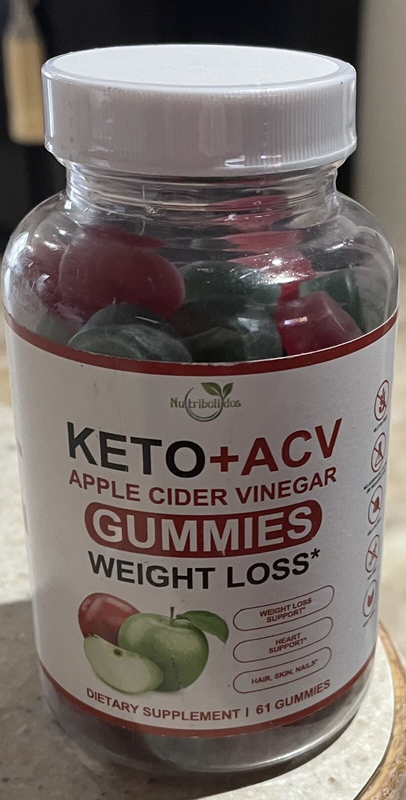 Keto ACV Gummies Ketone Apple Cider Vinegar FAT BURNER Weight Loss Diet Pills