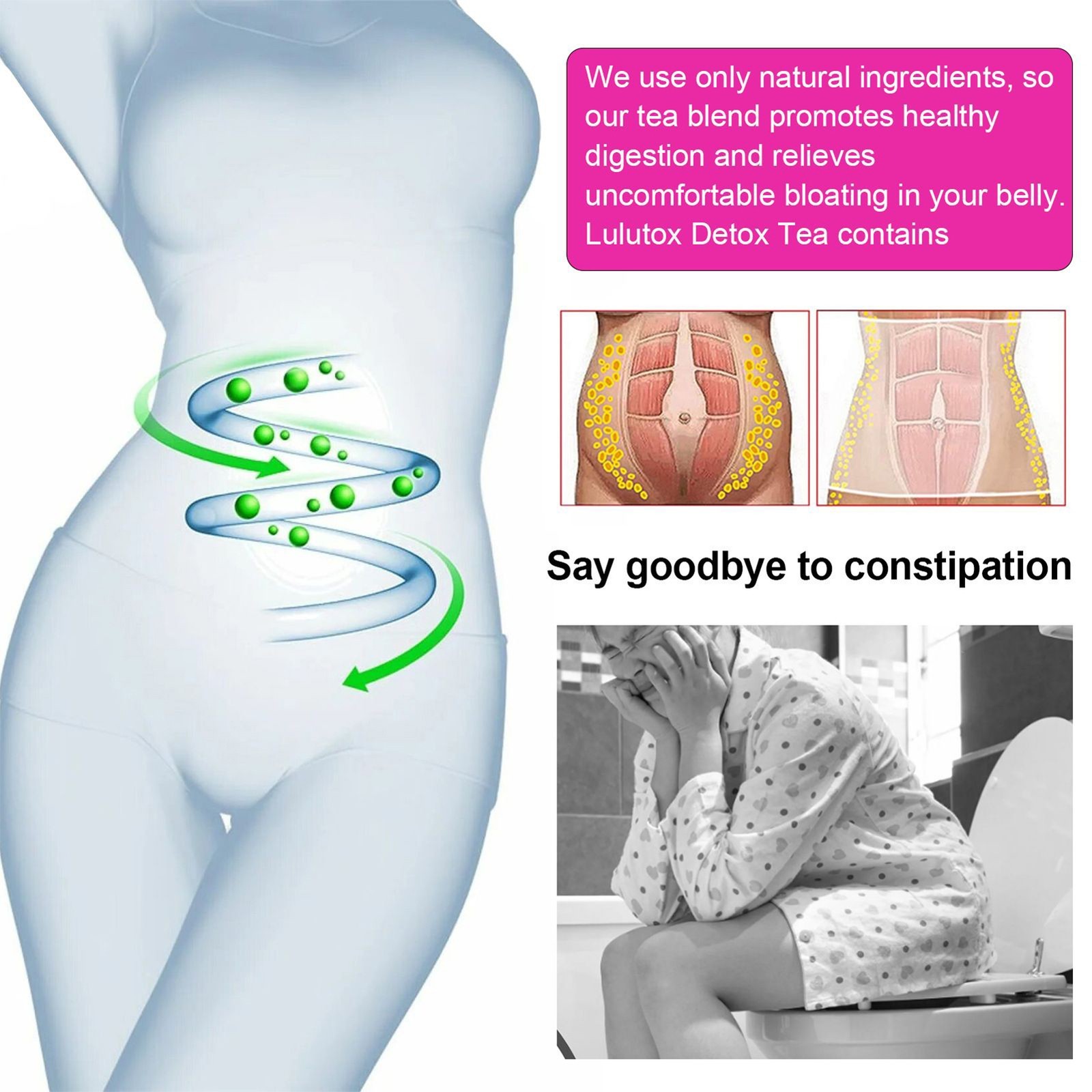 Lulutox Detox Tea – All-Natural,Supports Healthy Weight,Helps Reduce Bloating US