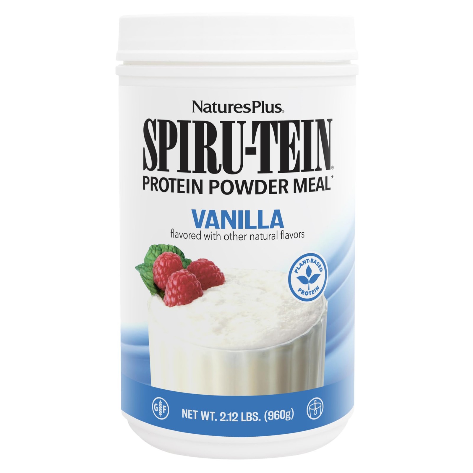 NaturesPlus SPIRUTEIN, Vanilla 2.12 lbs, Pack of 2 Spirulina Protein Powder…