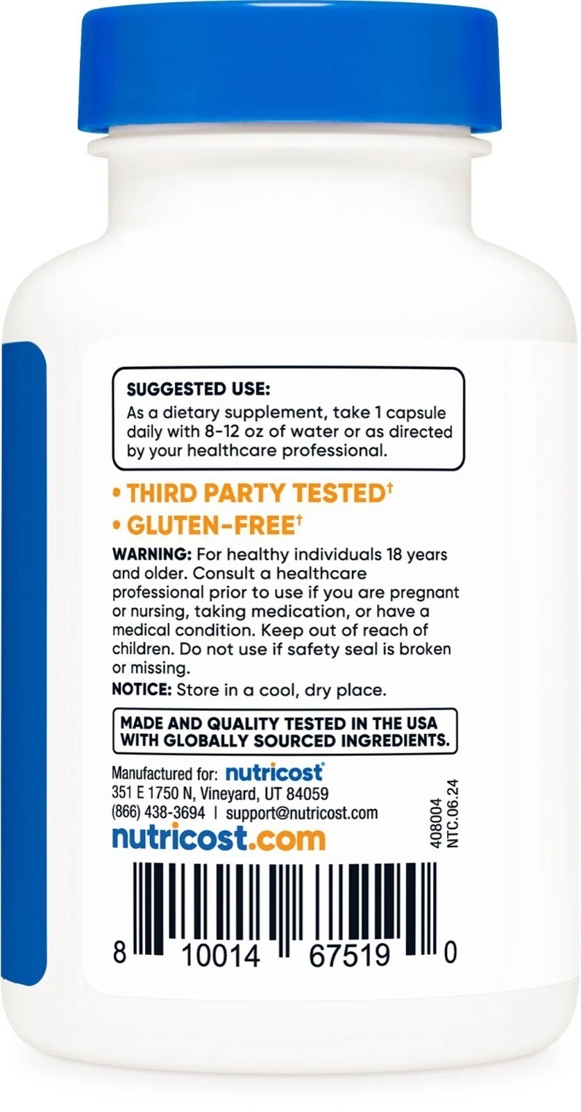 Nutricost CoQ10 100mg, 120 Capsules, Vegetarian Capsules, Non-GMO (Coenzyme Q10)