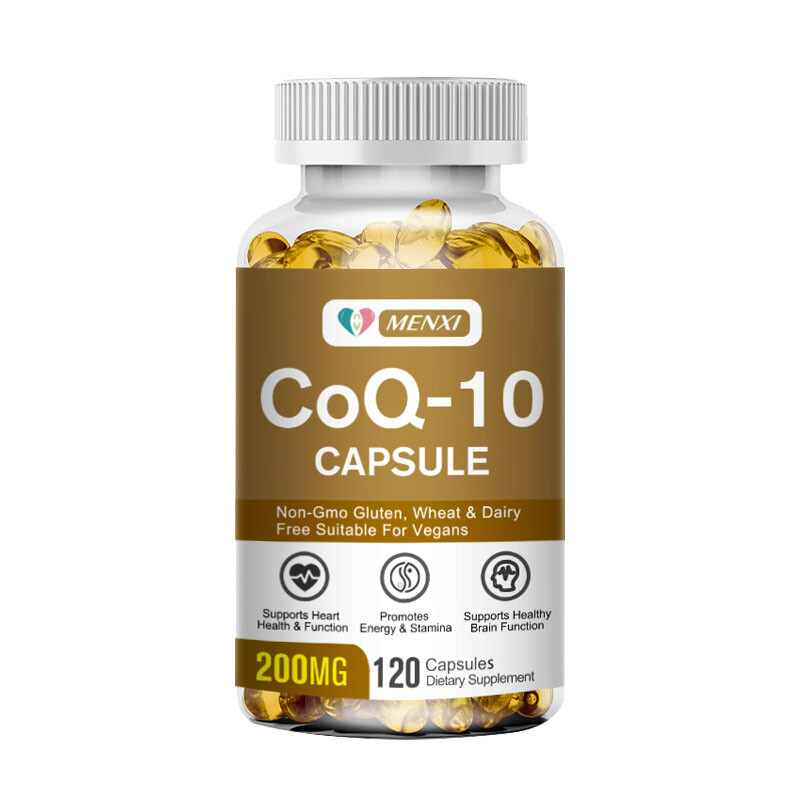 480PCS MENXI 200mg CoQ10 Coenzyme Q10 Vegan Capsules Energy Support Heart Health