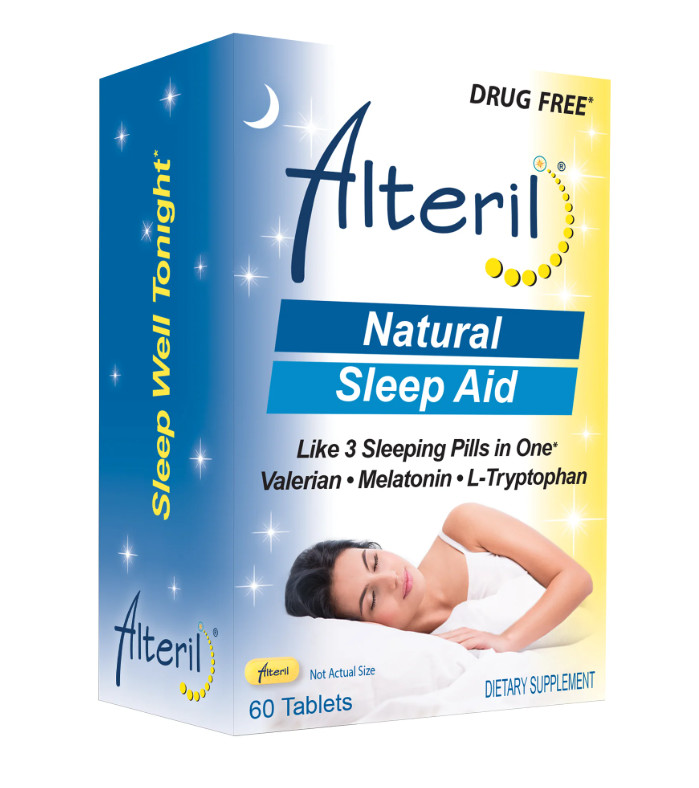 2 Boxes of Alteril – Sleep Aid (Drug Free)- (60 Tablets Per Box) NEW