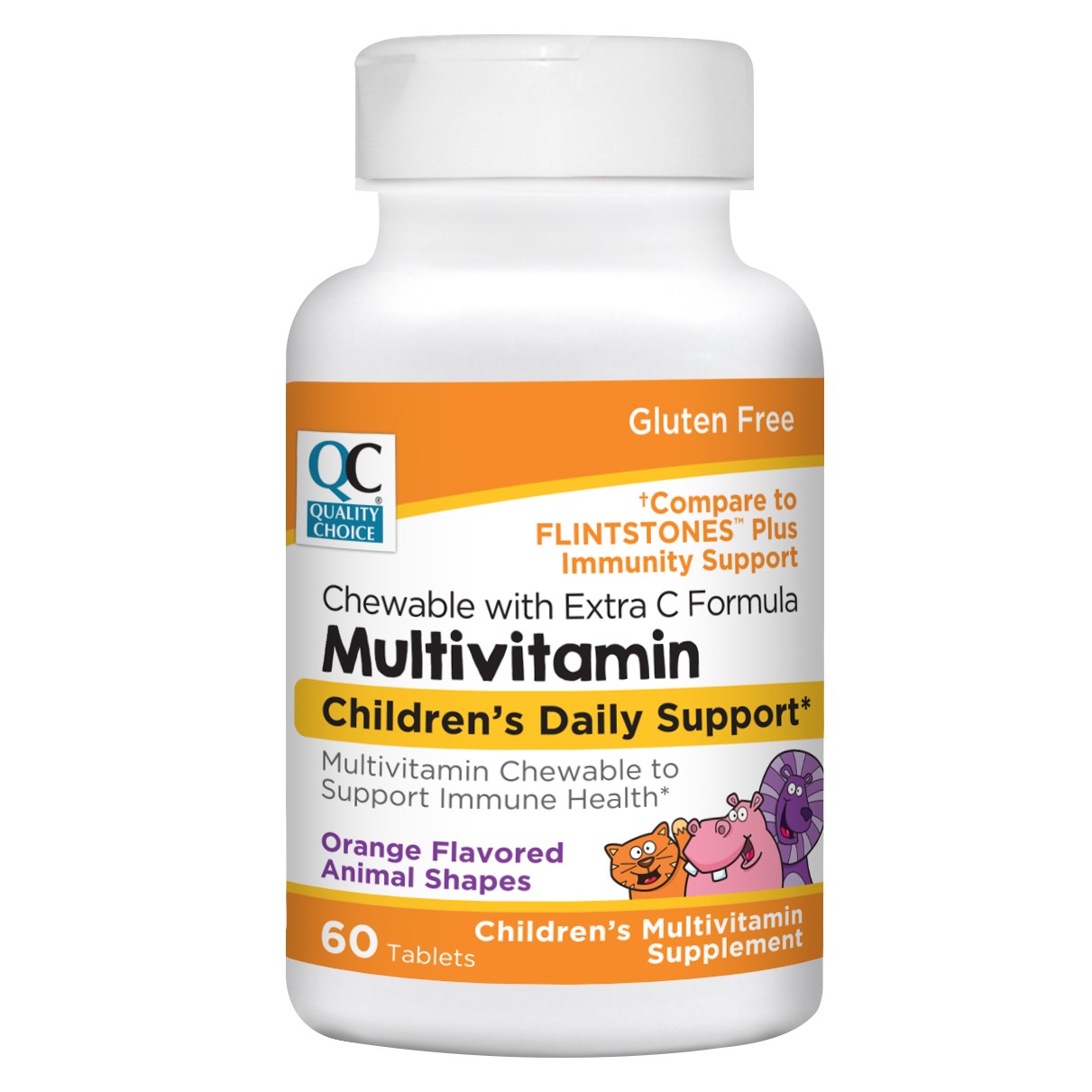 Quality Choice Children Chewable Multivitamins with Extra C, 60 Ct. – Pack of 1