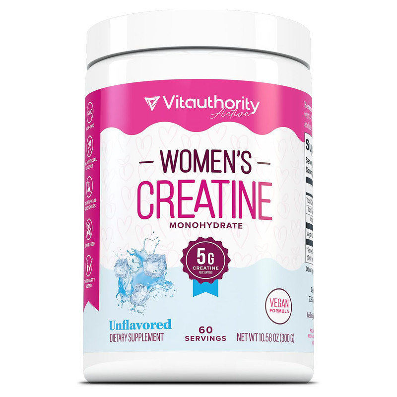 Vitauthority Micronized Creatine Monohydrate Powder 5G Per Serving Creatine
