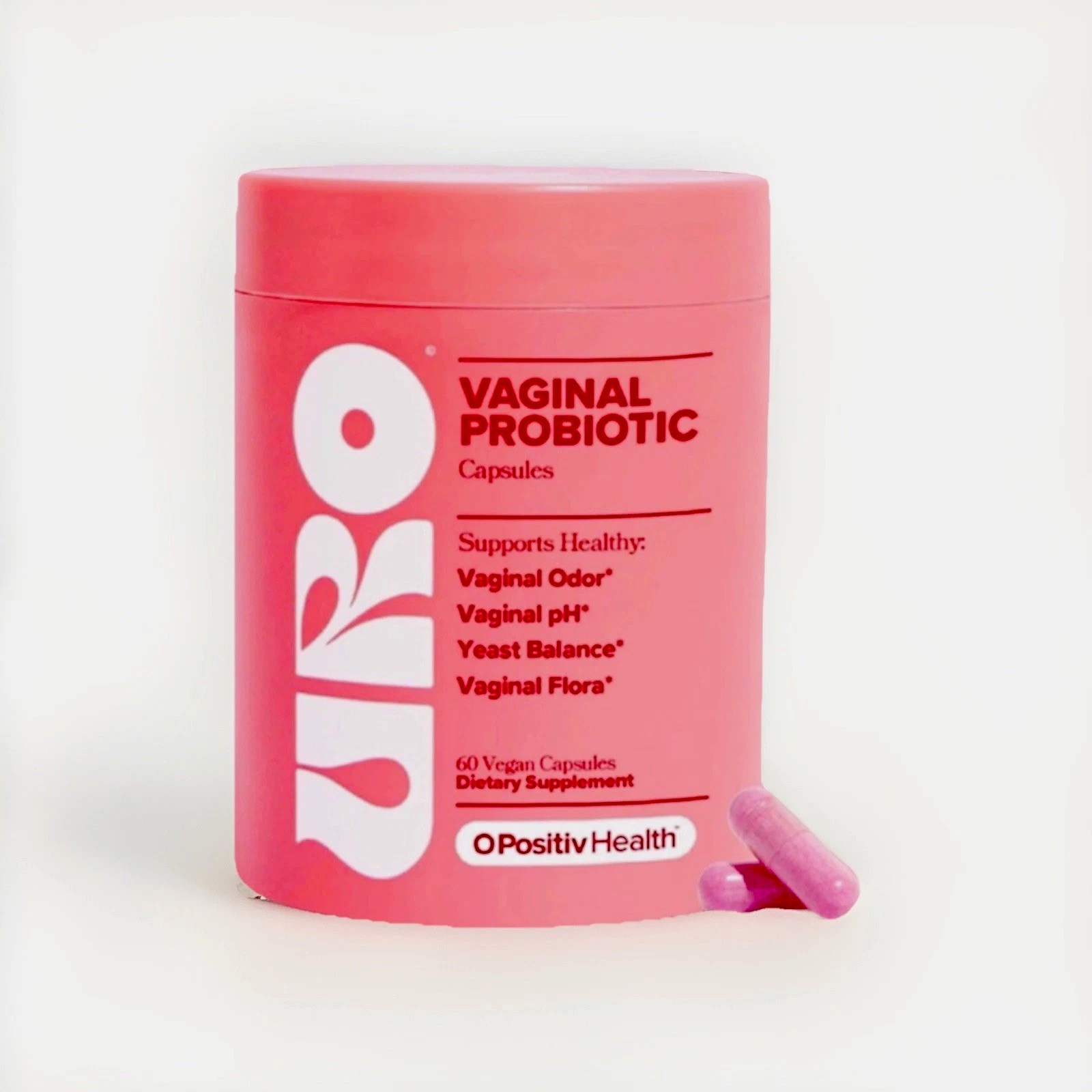 OPositiv URO Vaginal Probiotic 60 Capsules Women pH Balance Support Authentic
