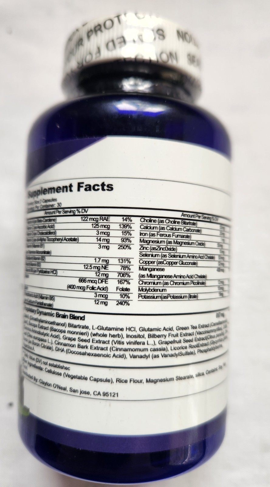 Stonehenge Health Dynamic Brain Supplement (60 Capsules) Sealed Exp 10/15/26