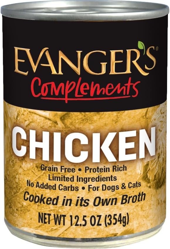 Evanger’s Complements Canned Dog & Cat Food Variety Pack ?C 6 Count,12.5 oz Each
