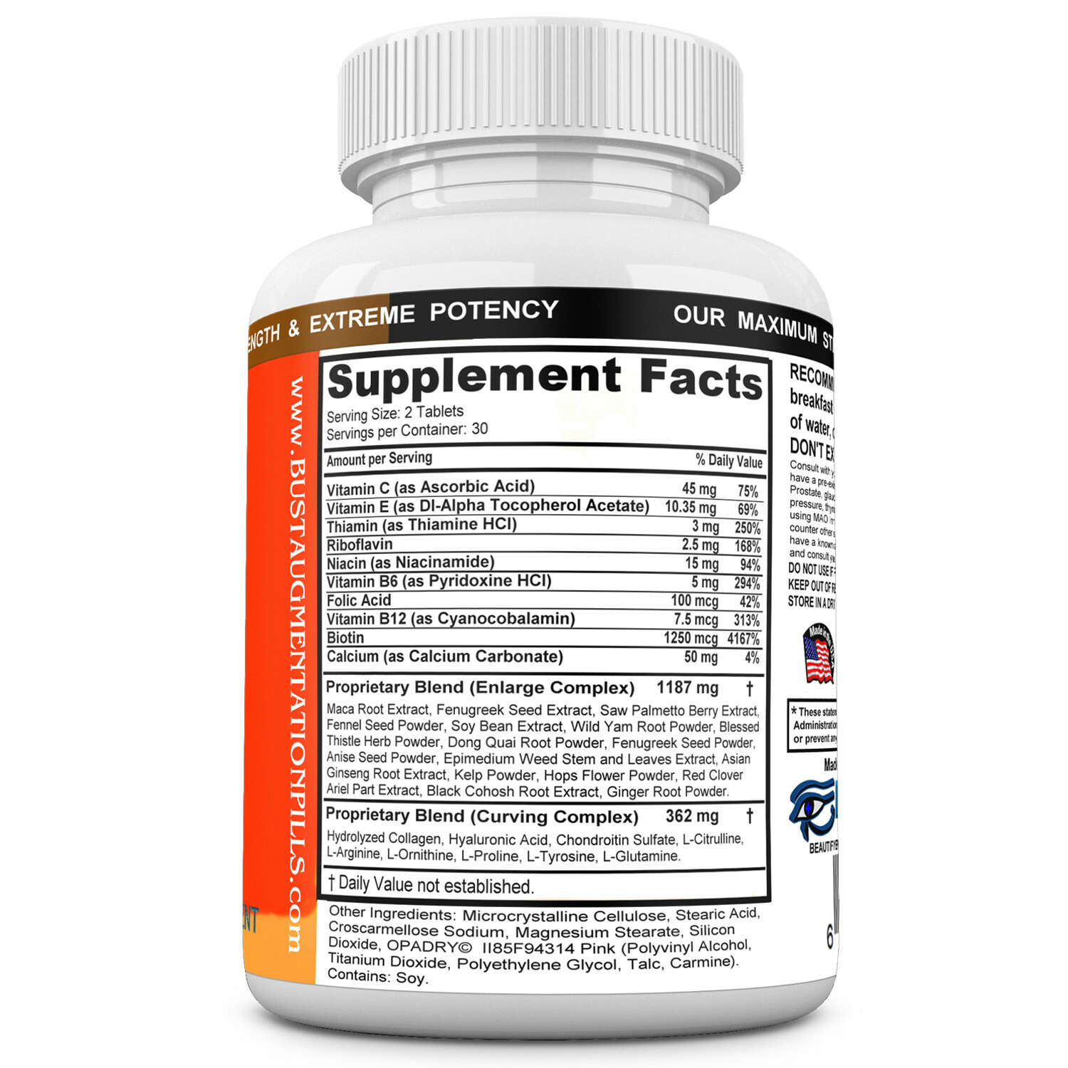 BUST AUGMENTATION PILLS Breast Enlargement, Breast Enhancer, Bust Enhancement.