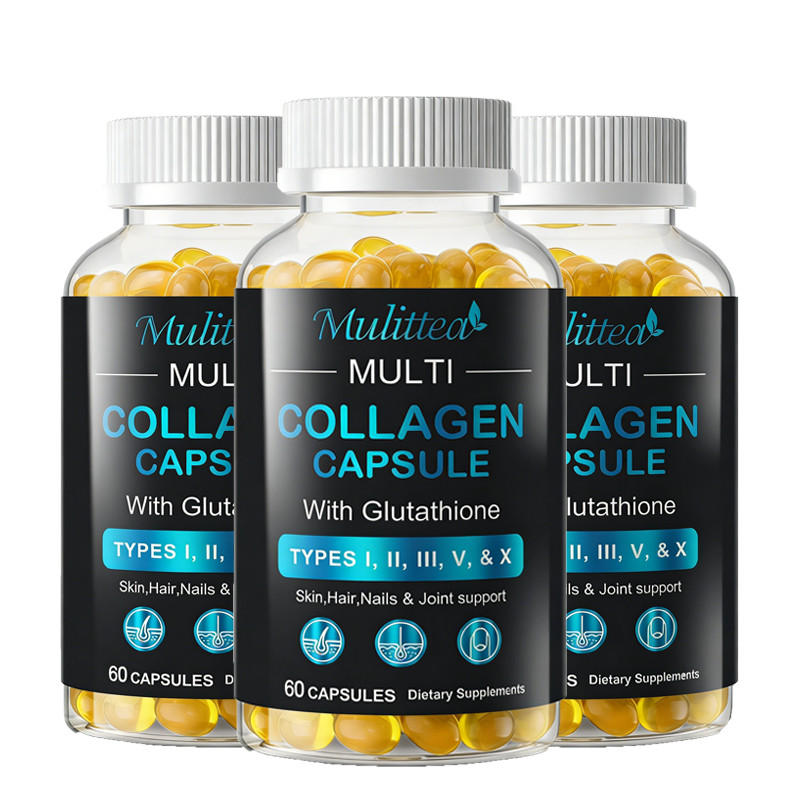 Collagen Capsules with Glutathione Anti-Aging, Skin-Boosting Immunity Support