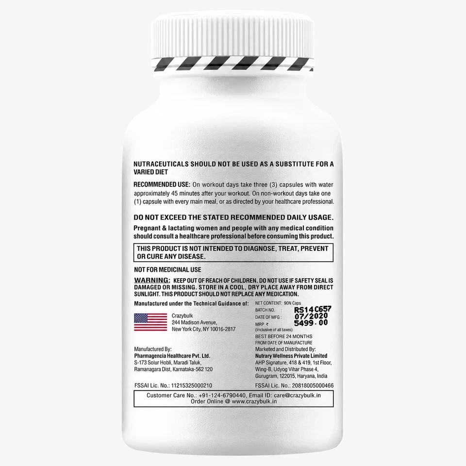 Best Supplement for Muscle Gains Crazy Bulk D BAL 90Capsules ( Free Shipping ).