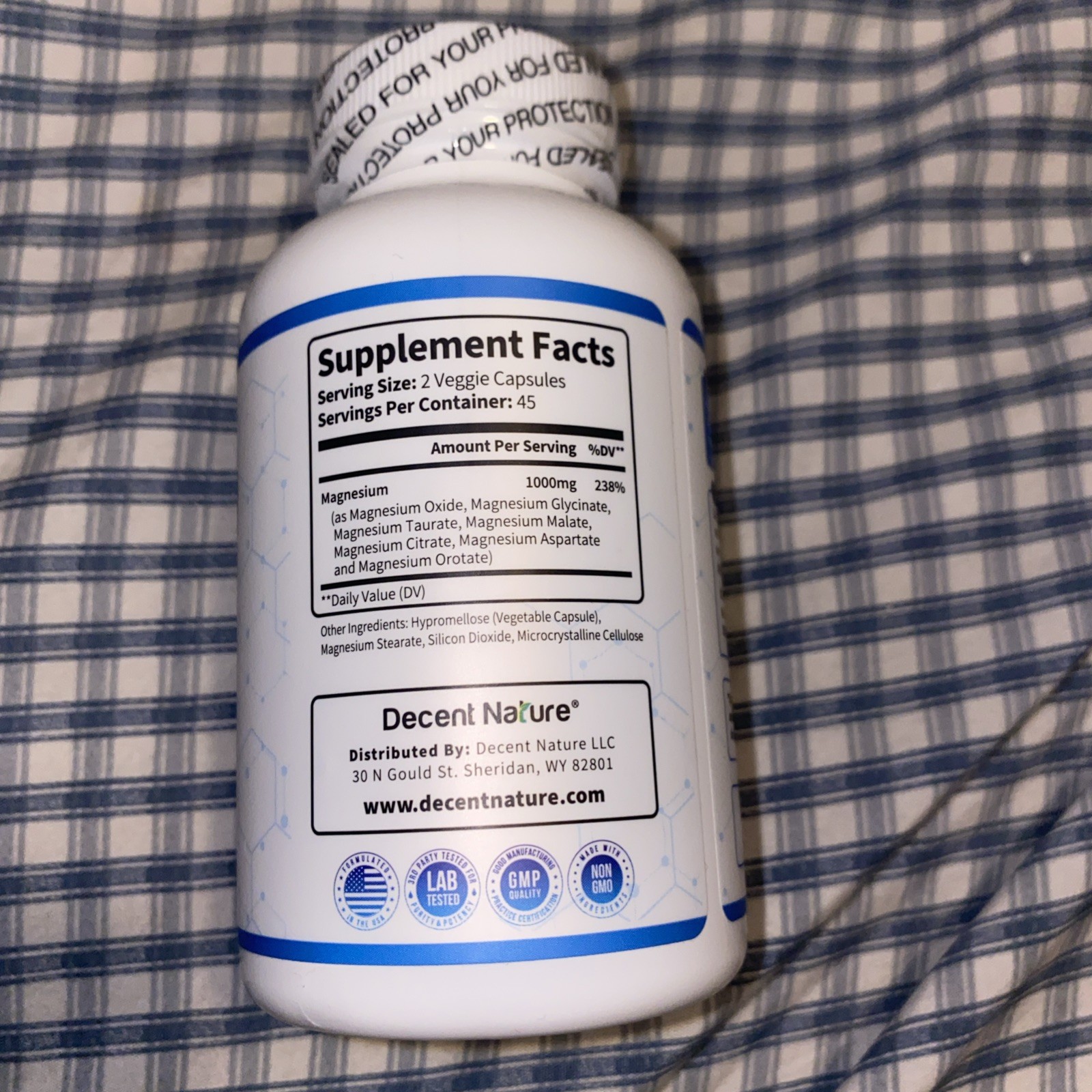 Magnesium Complex 7 Elemental Magnesium Supplement 1000mg ?C Magnesium Glycinate