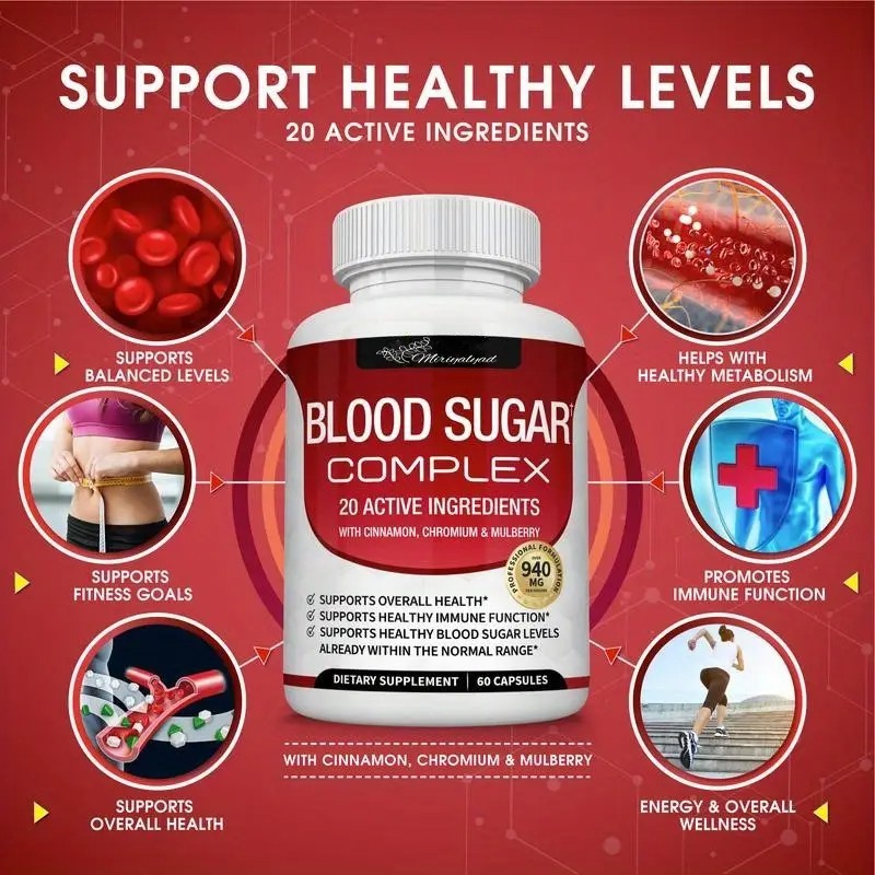 Blood Sugar Support Complex 2-Pack 120pill Cinnamon, Chromium, Alpha Lipoic Acid
