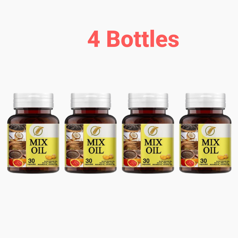 4x VG Mix Oil 5 essential Oils Dietary Supplement Natural Extract 30 Softgels