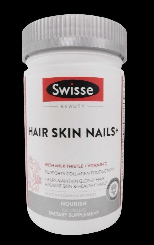 Swisse Beauty, Hair Skin Nails+ w/ Milk Thistle 150 Tablets Exp: 01/27 US Seller