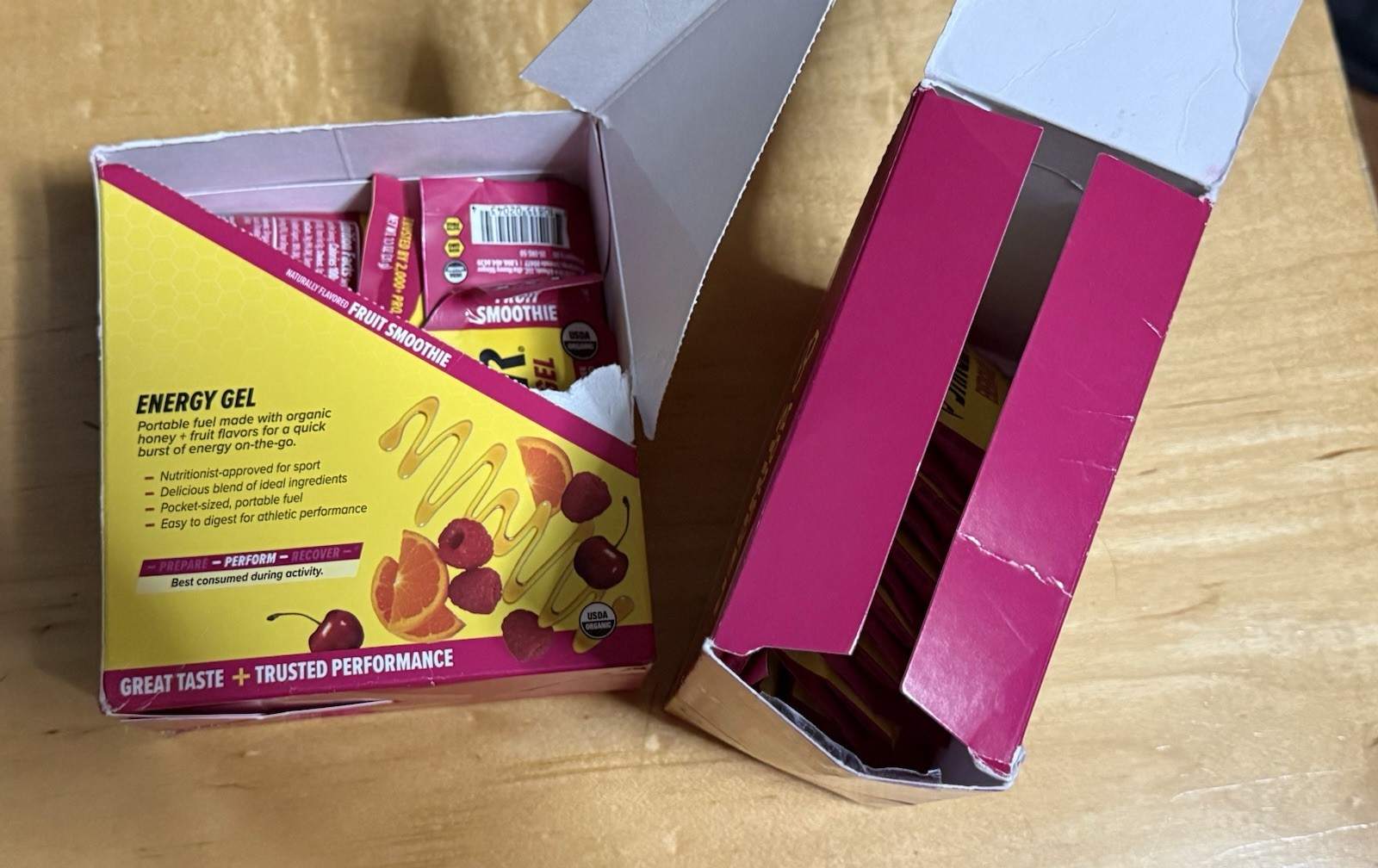 48 Honey Stinger Energy Gel Packets Fruit Smoothie Lot 4 12-Packs 1.1oz 03/2027
