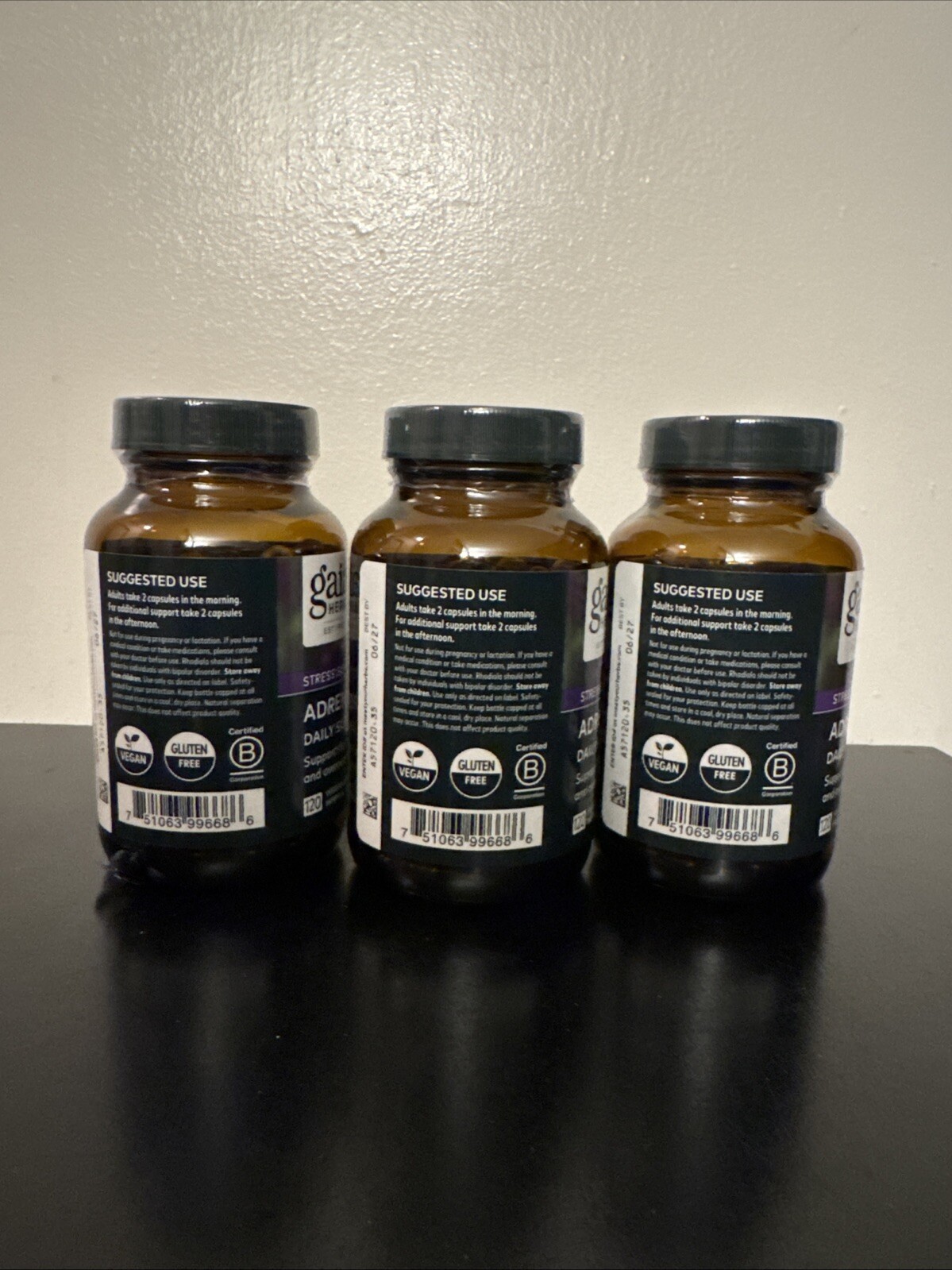 Gaia Herbs Adrenal Health Daily Support 360 Vegan Phyto-Capsules