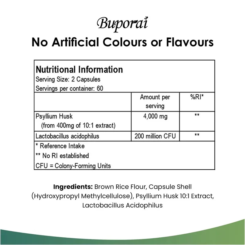 Psyllium Husk 4000mg 120pcs,Colon Cleanse,Supports Intestinal & Digestive Health