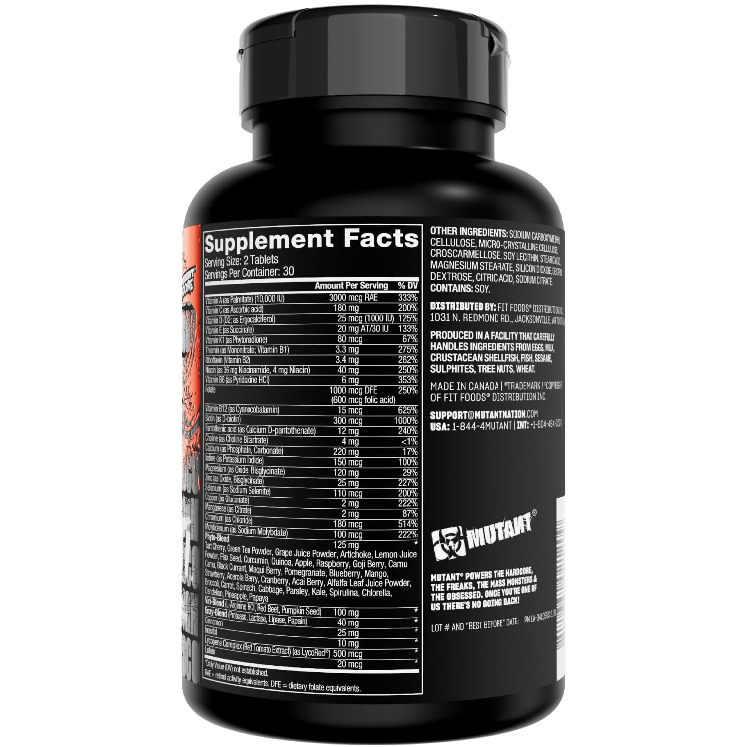 Mutant Multi – High Potency Vitamins with 75+ 1 Count (Pack of 1), 0