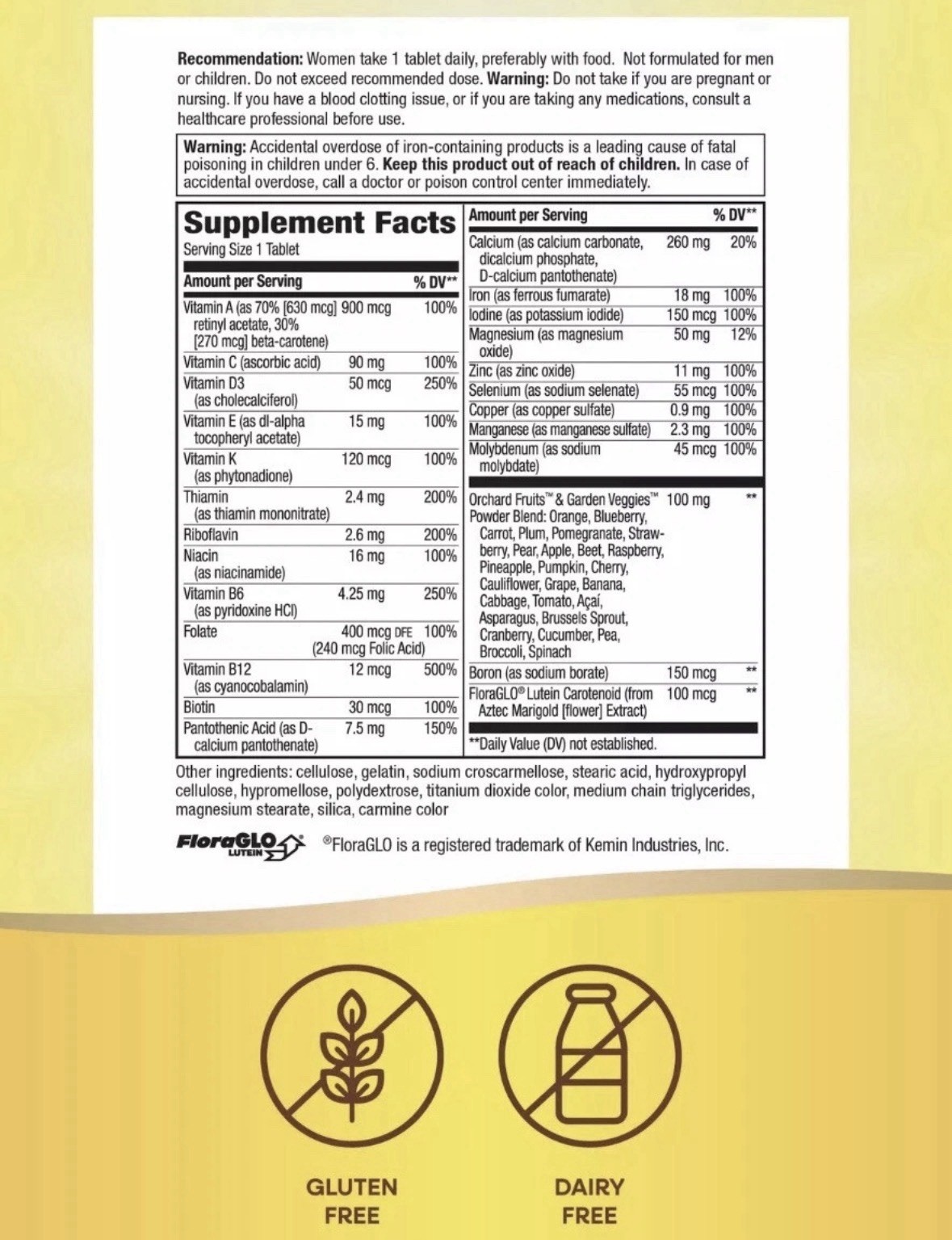 Nature’s Way Alive! Women’s Multivitamin Tablets Antioxidants 50ct EXP 6/2026