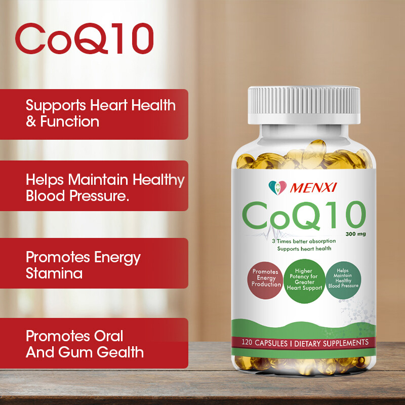 1-3 Bottles CoQ10 Coenzyme Q10 300mg 120 Capsules Heart Support NON GMO Softgels