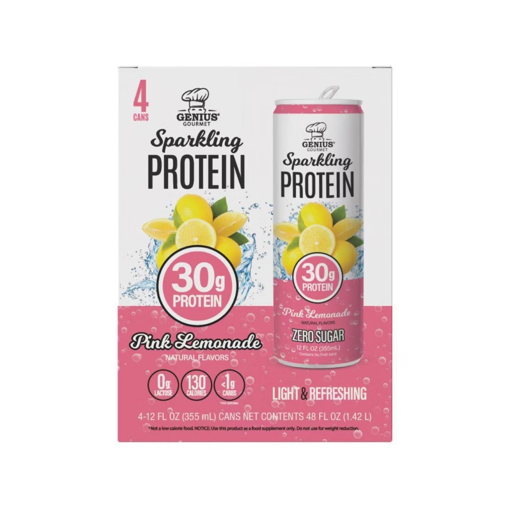 Gourmet Pink Lemonade 30g Sparkling Ready-to-Drink Protein Shake – 4pk/12 fl oz