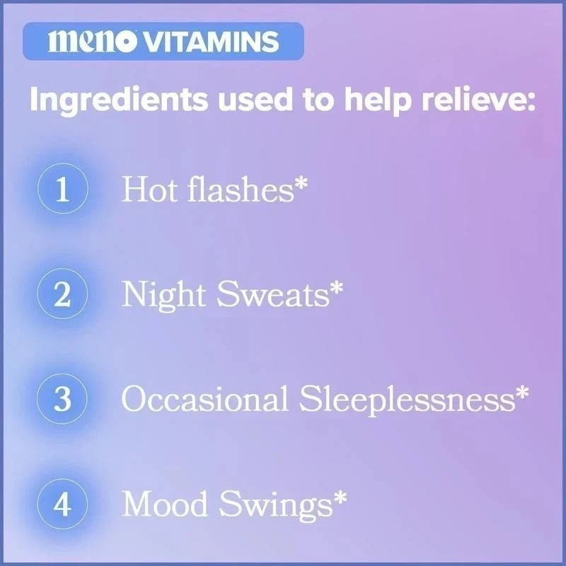MENO Vitamins for Menopause, 30 Servings (Pack of 1) – Menopause Supplements NEW