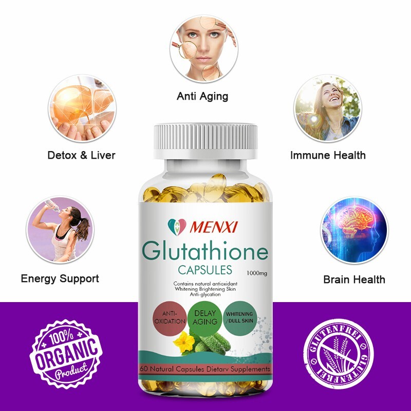 Glutathione Whitening Pills Skin Lightening Dark Spots Remover 60/120 Capsules