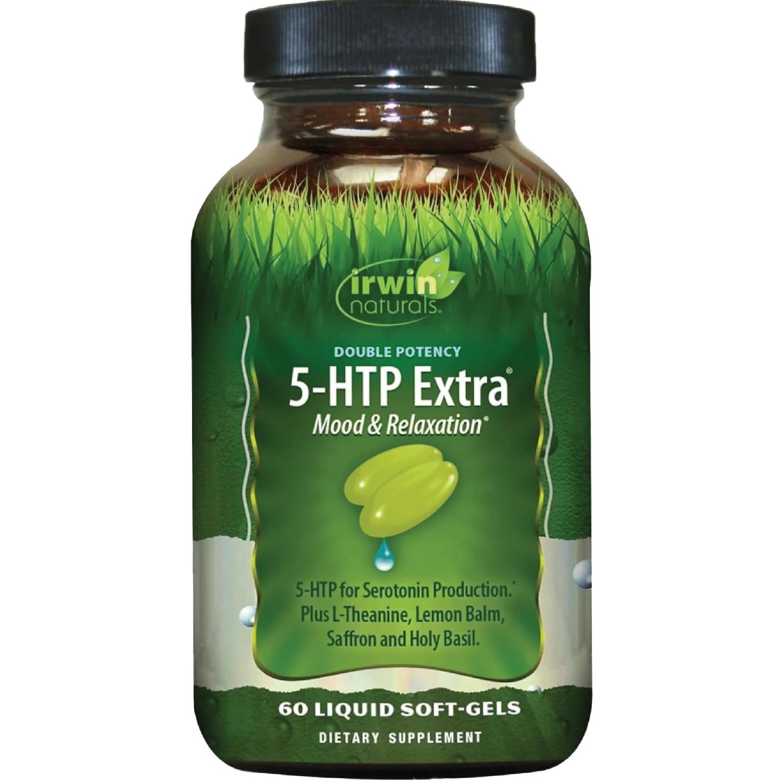 Double Potency 5-HTP Extra – Relaxation & Mood Support – 60 Liquid Soft-Gels