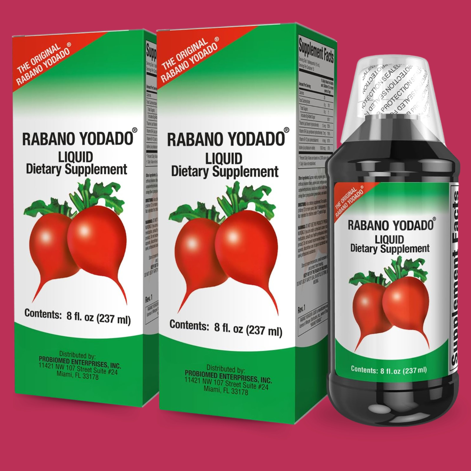 Menper Rabano Yodado Nutritional Liquid Supplement – 8 fl oz (2-Pack)