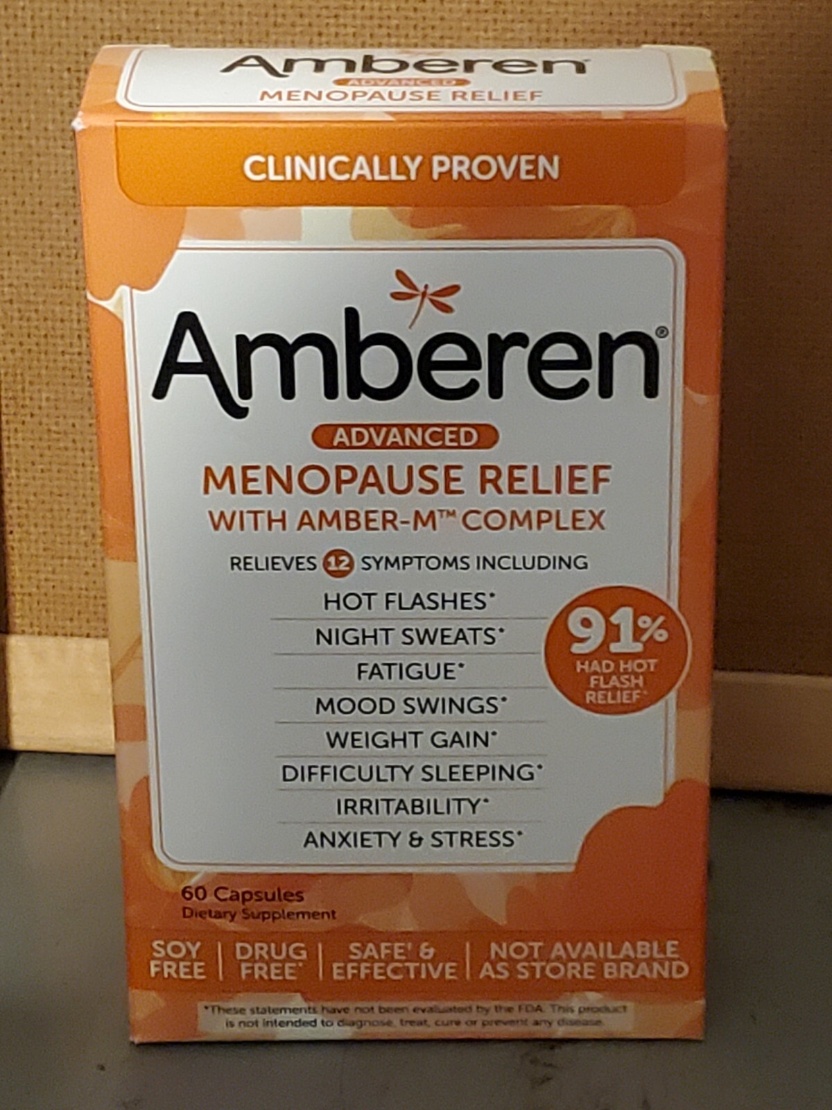 (EXP 04/26) Amberen Advanced Menopause Relief, 60 Capsules
