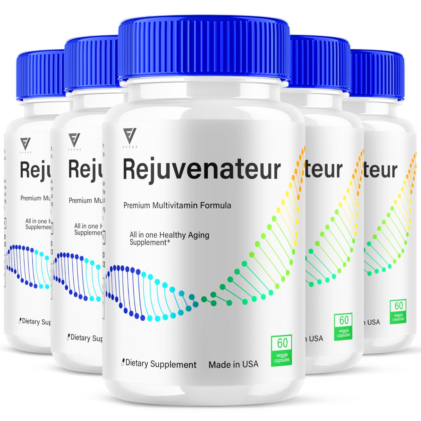 (5 Pack) Rejuvenateur Anti-Aging Supplement Rejuvenator Capsules (300 Capsules)