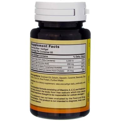 Super Antioxidant Aces 60 Sgels