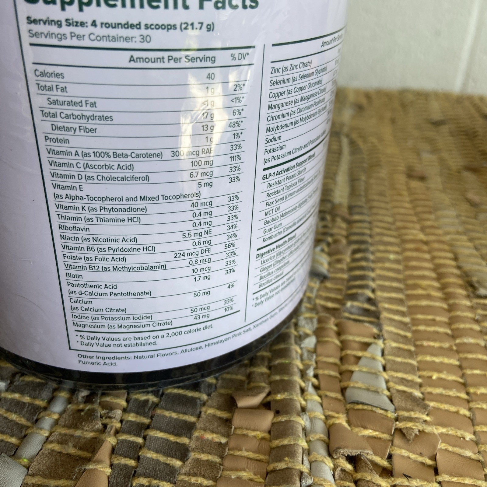 LifeVantage MB Enhance Vanilla Powder 30 Servings Weight Loss Gut Support