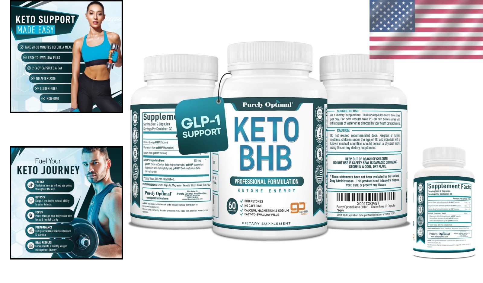 Keto-Friendly BHB Capsules – 60 Capsules for Enhanced Focus and Sustained Energy