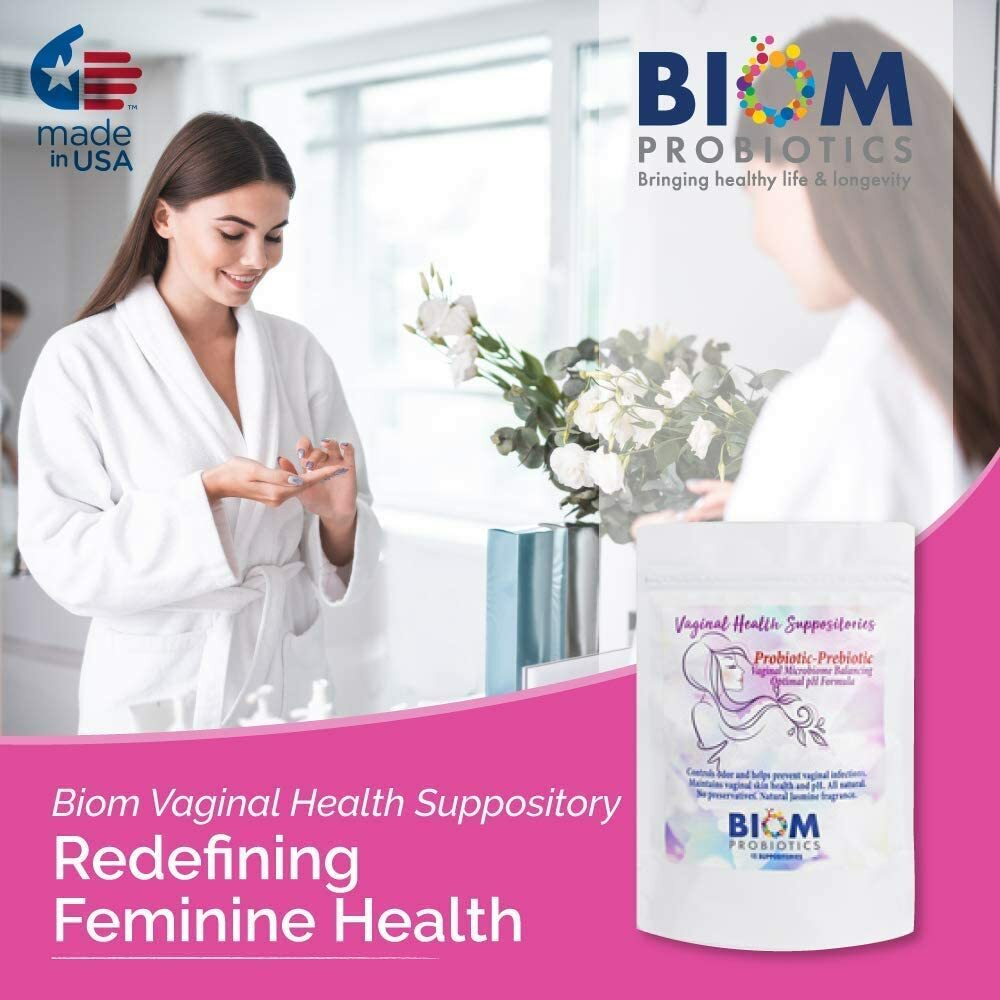 Vaginal Probiotic Suppository(30):FR-free,Vaginal pH & Odor Control, No Parabens