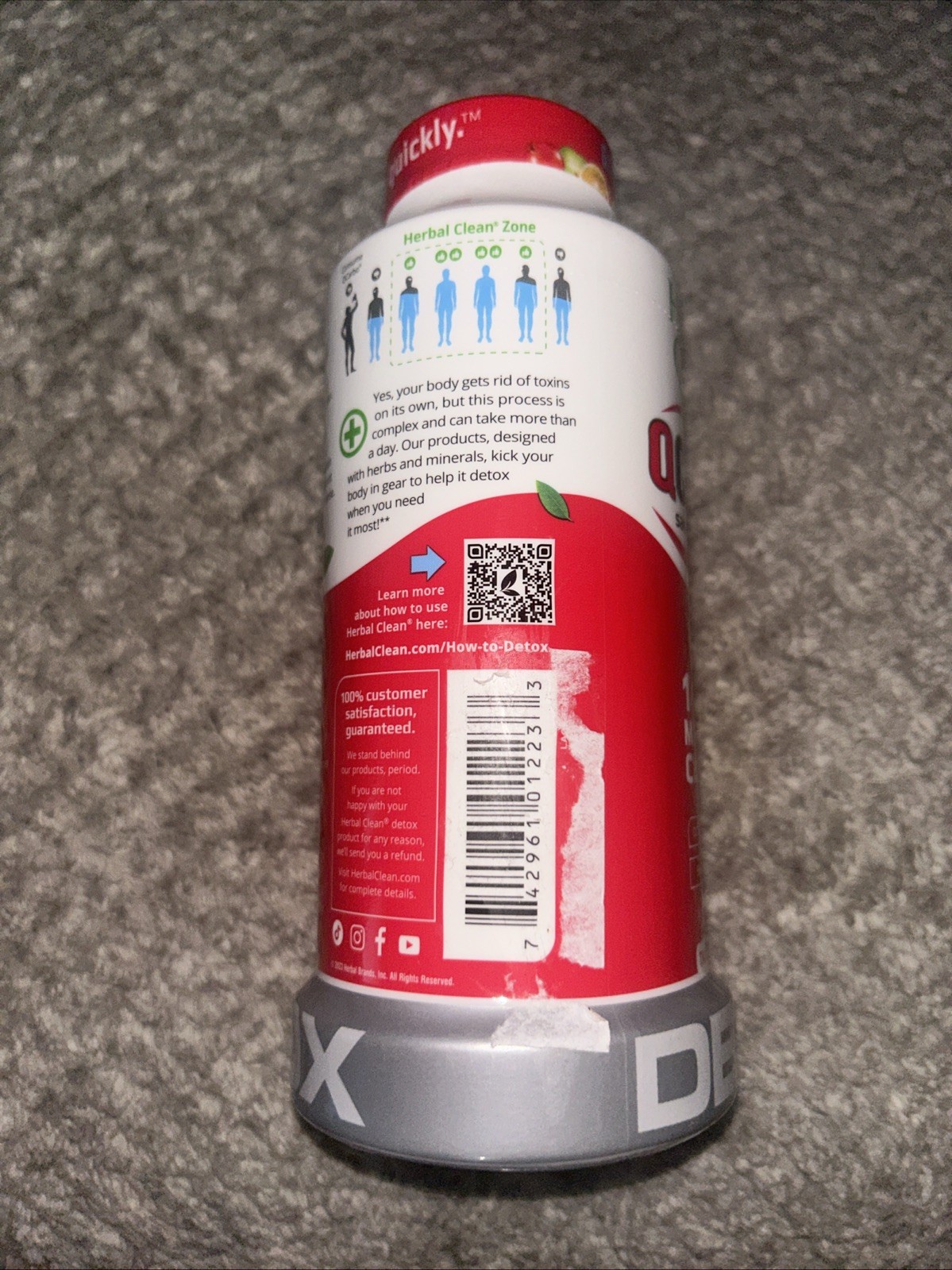 Herbal Clean Qcarbo16 ~1 Step Maximum Cleansing Detox, 16oz,