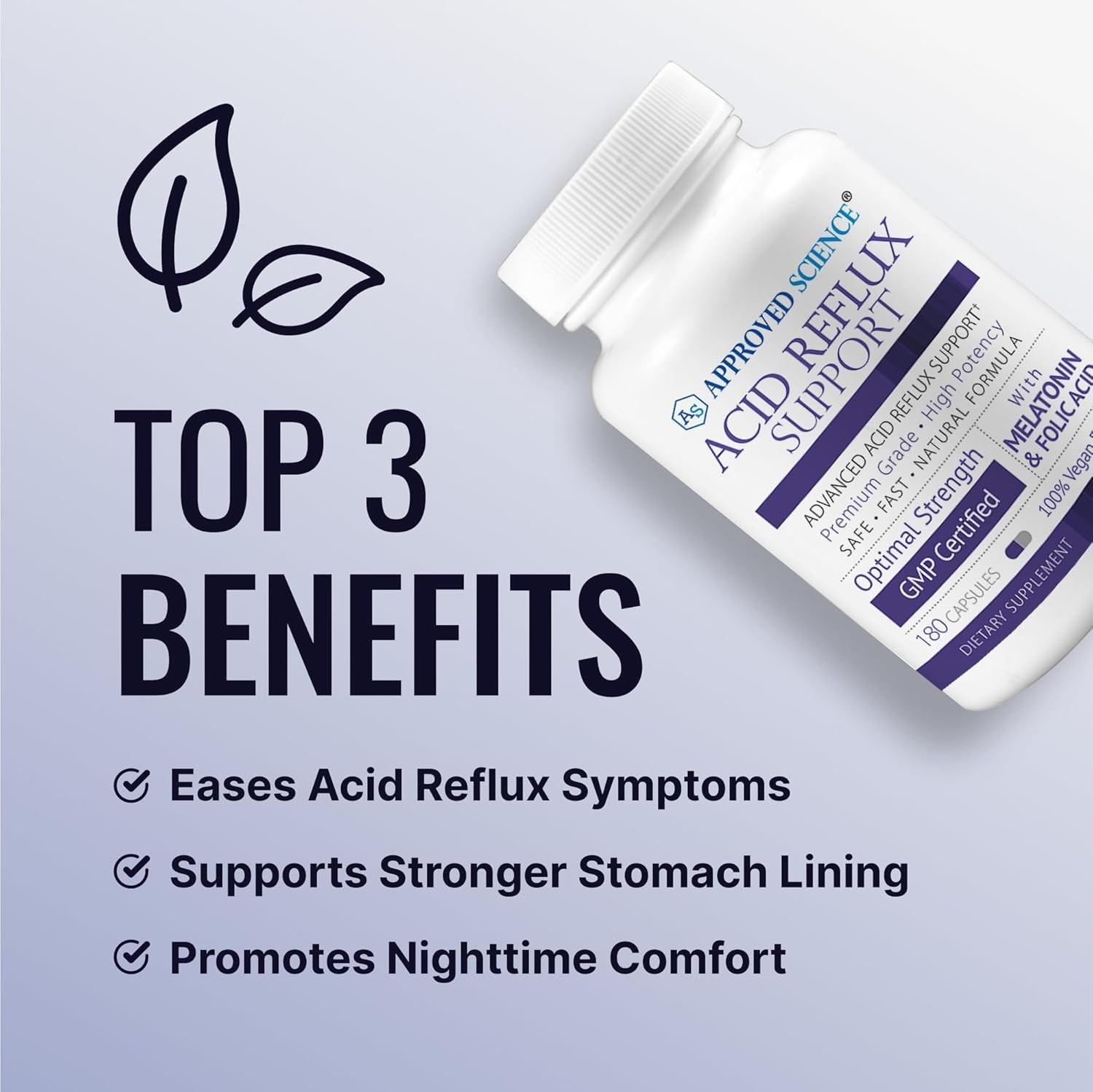Approved Science? Acid Reflux Support – with Melatonin, Marshmallow Root, L-Ta